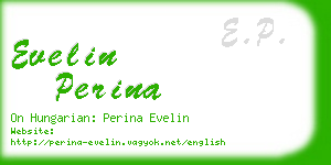 evelin perina business card